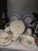 A 20 piece Royal Doulton dinner set and a Grindley 21 piece vintage tea set