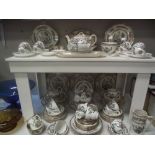 A large quantity of Indian tree dinnerware including Royal Grafton, Duchess, Burslem etc.