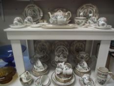 A large quantity of Indian tree dinnerware including Royal Grafton, Duchess, Burslem etc.