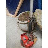 A garden strimmer