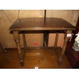 A dark oak side table