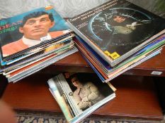 A quantity of LP records.