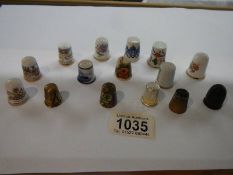 A mixed lot of thimbles.