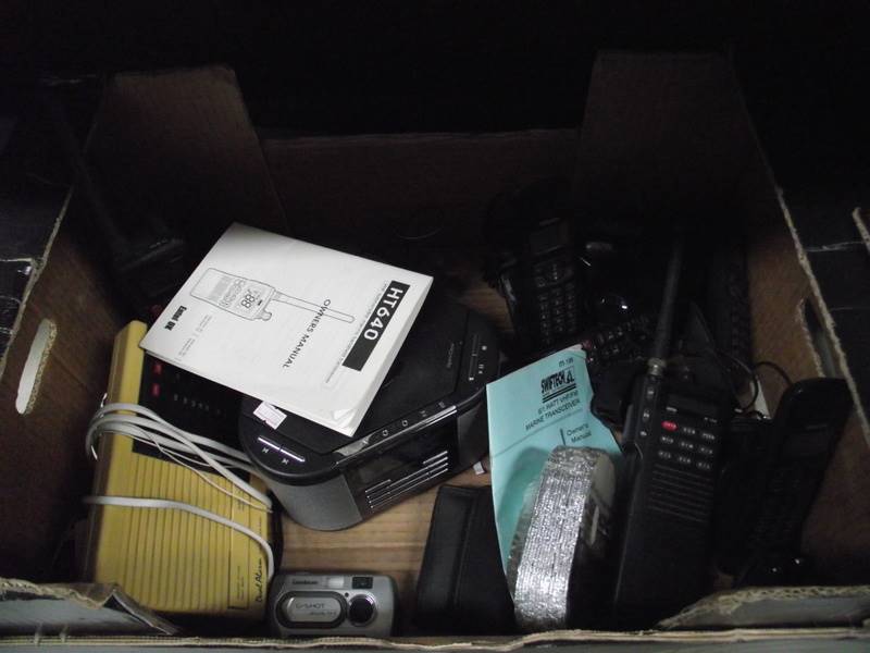 A Swiftech M.198 marine transceiver, one other, a cd player, cordless phones etc. - Image 2 of 2