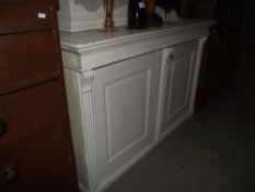 A 19th / 20th century painted pine dresser base