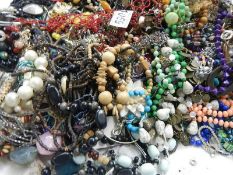 A large mixed lot of costume jewellery.