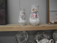 2 Aynsley floral vases