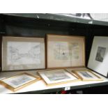 A quantity of framed prints and engravings.