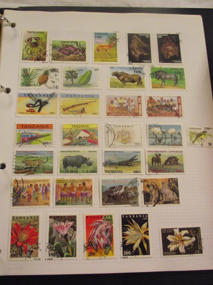 A box of stamps albums of world stamps - Image 7 of 12