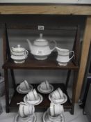 An unusual 1930's 2 tier folding tea tray