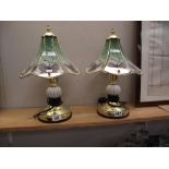2 bedside table lamps