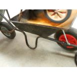 A wheel barrow.