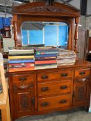 A good early 20th century mahogany mirror backed sideboard.