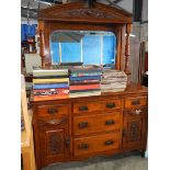 A good early 20th century mahogany mirror backed sideboard.