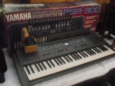 A Yamaha Portatone PSR300 electronic keyborad