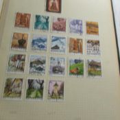 A collection of 6 European stamp albums - France, Ireland, Austria x 2,