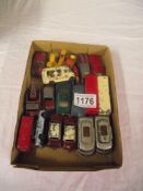 A quantity of playworn early Lesnet / Matchbox diecast vehicles