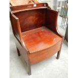 A Victorian mahogany commode.