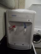 A JustEau hot and cold water dispenser (missing bottle)