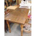 An oak dining table