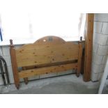 A Ducal pine double bed frame (parts missing)