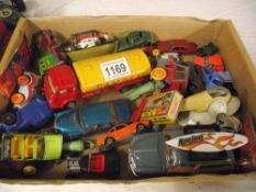 A quantity of mixed die-cast and plastic cars etc including Schuco,