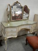 An early 20th century French style dressing table.