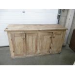 A pine 4 door kitchen sideboard / cabinet