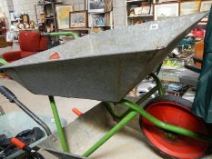 A wheelbarrow.