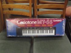 A Casiotone MT-55 electronic keyboard