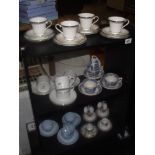 Quantity of Royal Doulton cups and saucers, Royal Worcester etc.