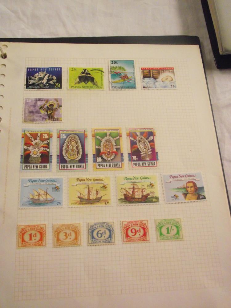 A box of stamps albums of world stamps - Image 2 of 12
