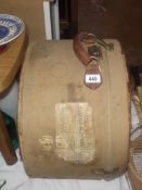 Early 20th century hatbox/travel case with GWR, P & O, S.N. Co.