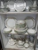 3 shelves of Johnson's Eternal Beau dinner ware etc.