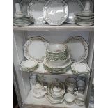 3 shelves of Johnson's Eternal Beau dinner ware etc.
