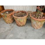 3 matching plant pots.