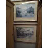 2 Framed and glazed limited edition prints by J.