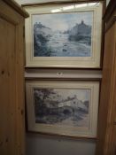 2 Framed and glazed limited edition prints by J.