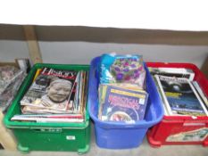 A quantity of assorted magazines including practical mechanics, Fortean Times, Folk Roots,