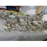 A large quantity of Royal Cauldon Victoria pattern china.