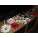 A quantity of Wade pin trays/ashtrays and other items