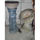 Large garden urns etc, a/f.