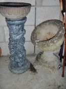 Large garden urns etc, a/f.