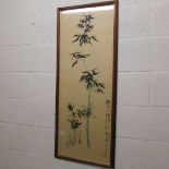 A framed and glazed Chinese picture.