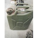 A 20 litre jerry fuel can.
