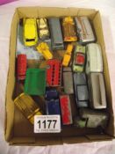 A quantity of playworn early Lesney / Matchbox diecast vehicles