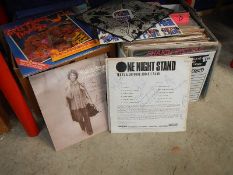 Signed Barron Knights, Terry Lightfoot LP's and large quantity of records.