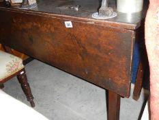 An old gate leg table.