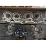 A vintage Jon Anton 24 piece dinner set and 3 other tea sets