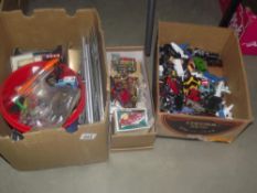 3 boxes of mixed diecast toys etc.